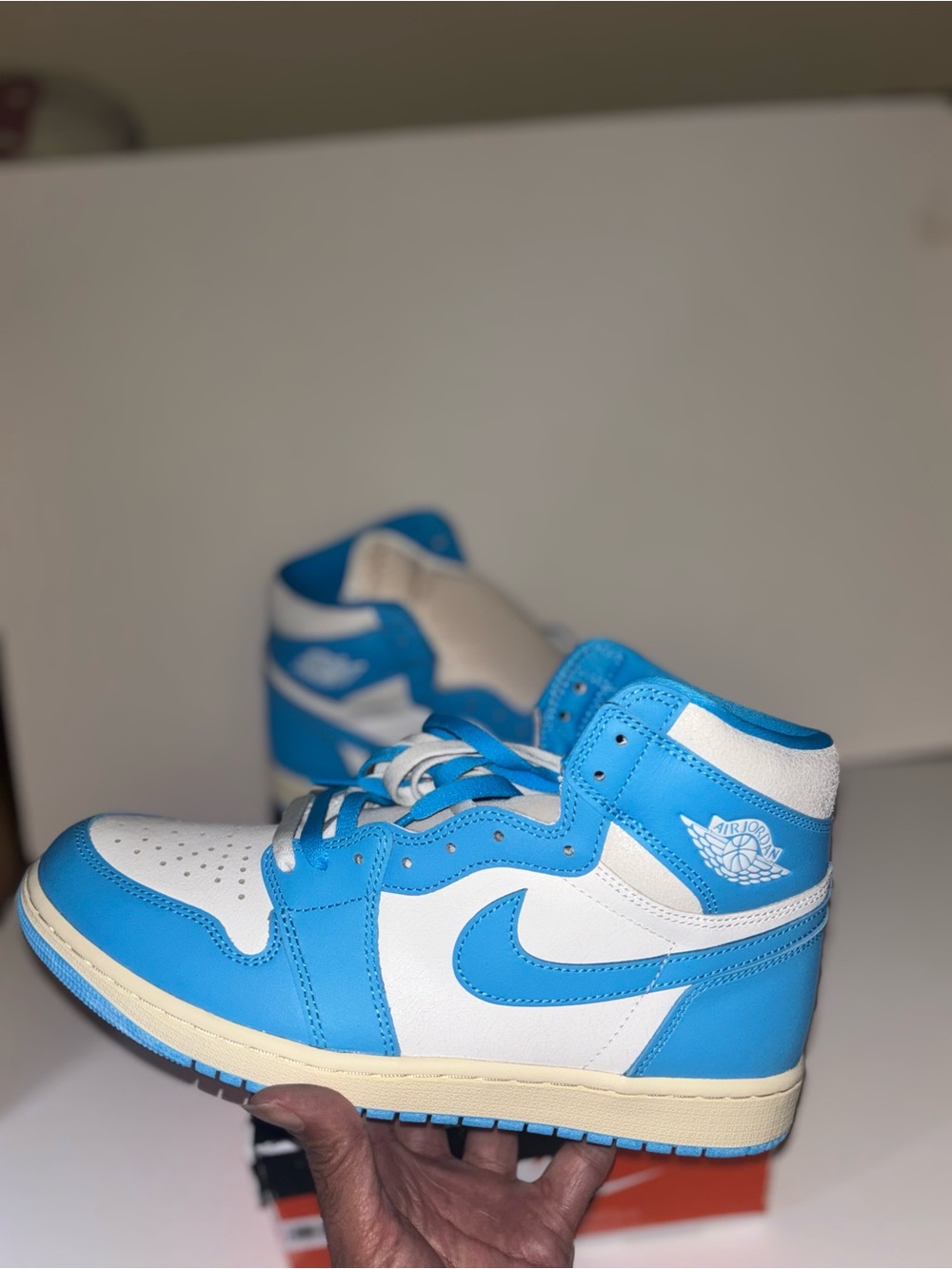 Jordan Kids' High-Top Sneakers - White/Light Blue